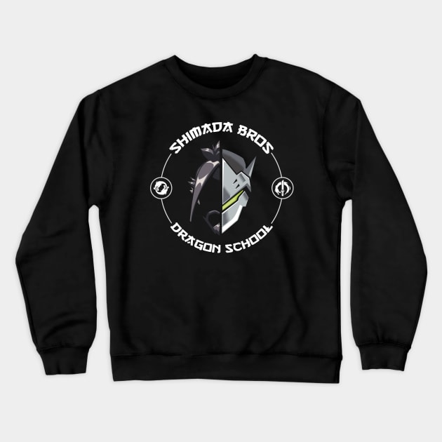 Shimada Bros Dragon School Crewneck Sweatshirt by MetalZebra